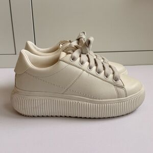 Onitsuka Tiger OTIGER COURT - Cream/Cream - Size 6.5